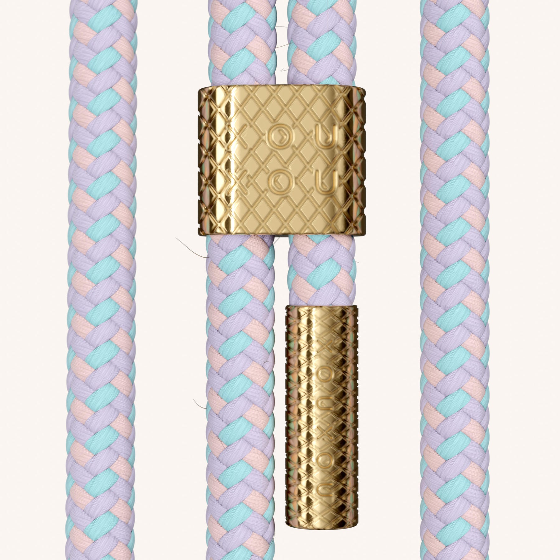 Handykette mit Karabinerband in Baby Blau + Vibrant Pastel
