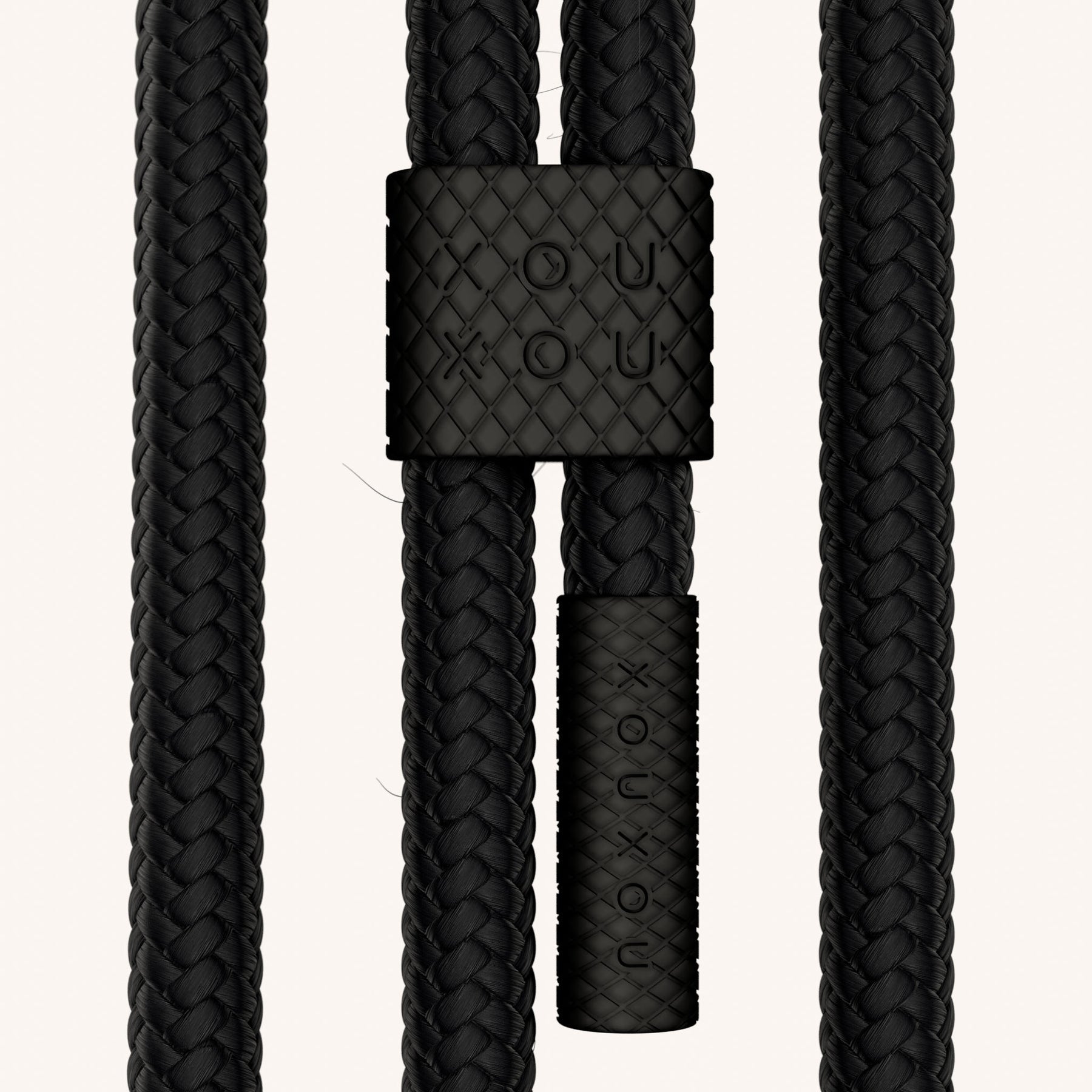 Handykette mit Karabinerband in Schwarz