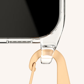 Handykette mit Karabinerband in Clear + Palm Springs