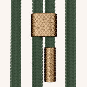 Handykette mit Karabinerband in Clear + Sage