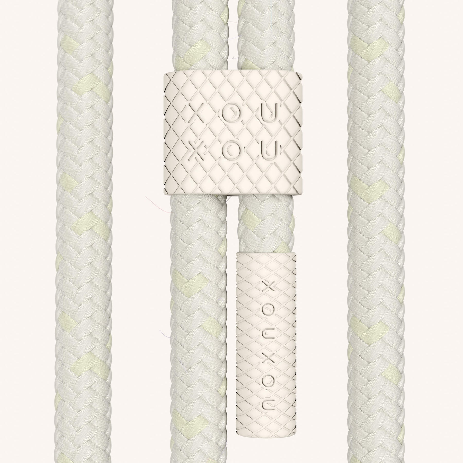 Handykette mit Karabinerband in Cyber Pink Clear + Chalk