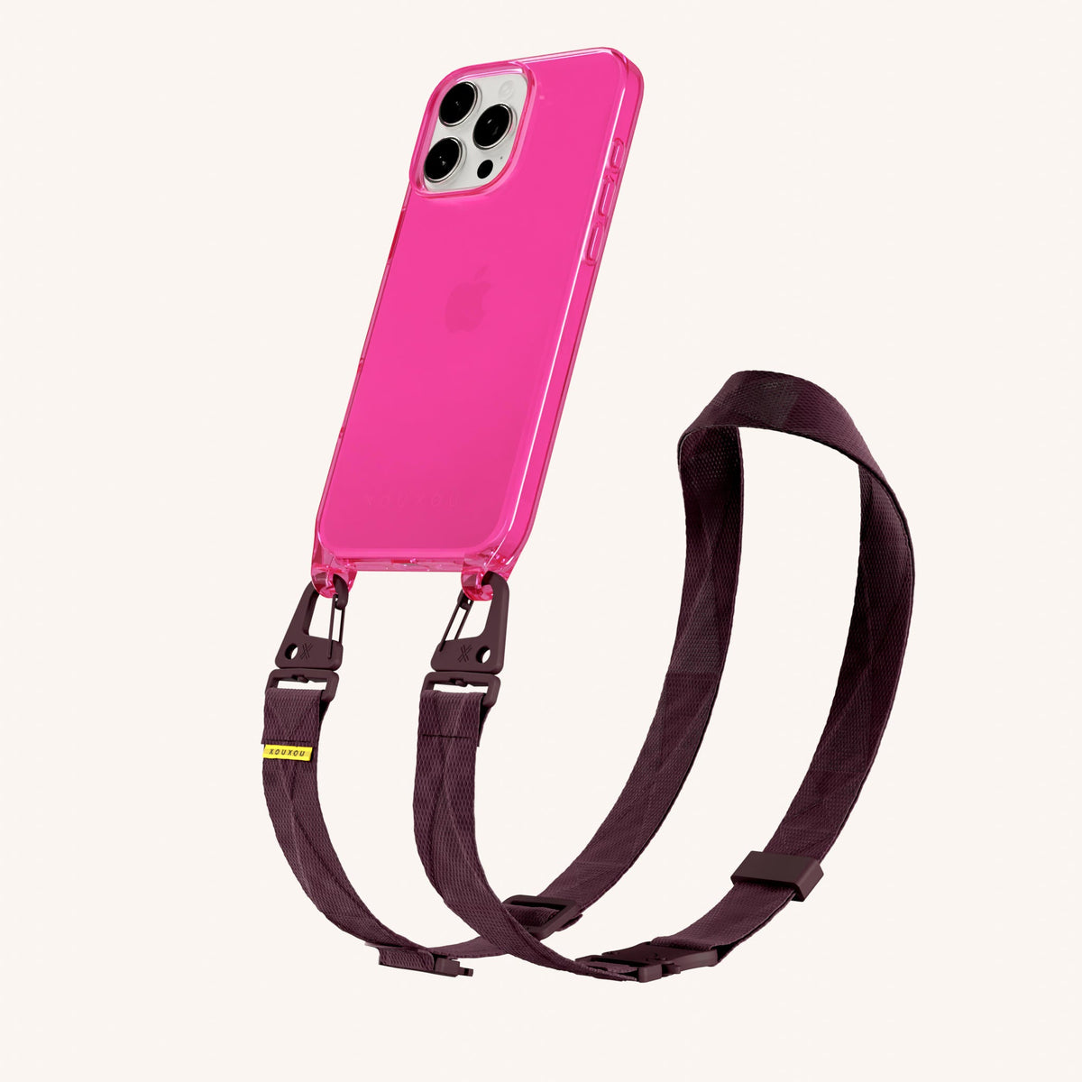 Phone Necklace with Lanyard for iPhone 16 Pro without MagSafe in Cyber Total View | XOUXOU #phone model_iphone 16 pro