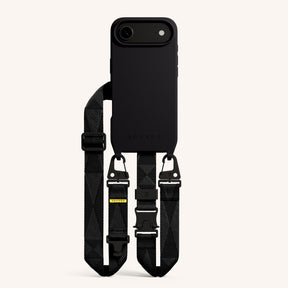 Phone Necklace with Lanyard in Black