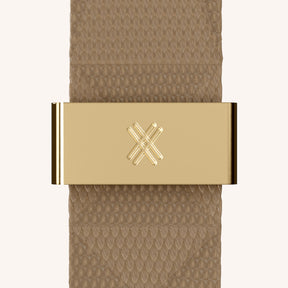 Handykette mit Gurt in Taupe