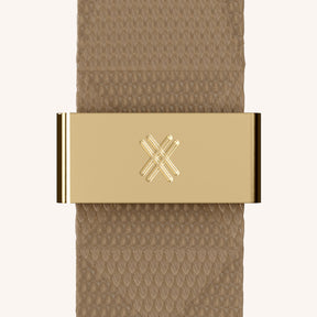 Handykette mit Gurt in Taupe