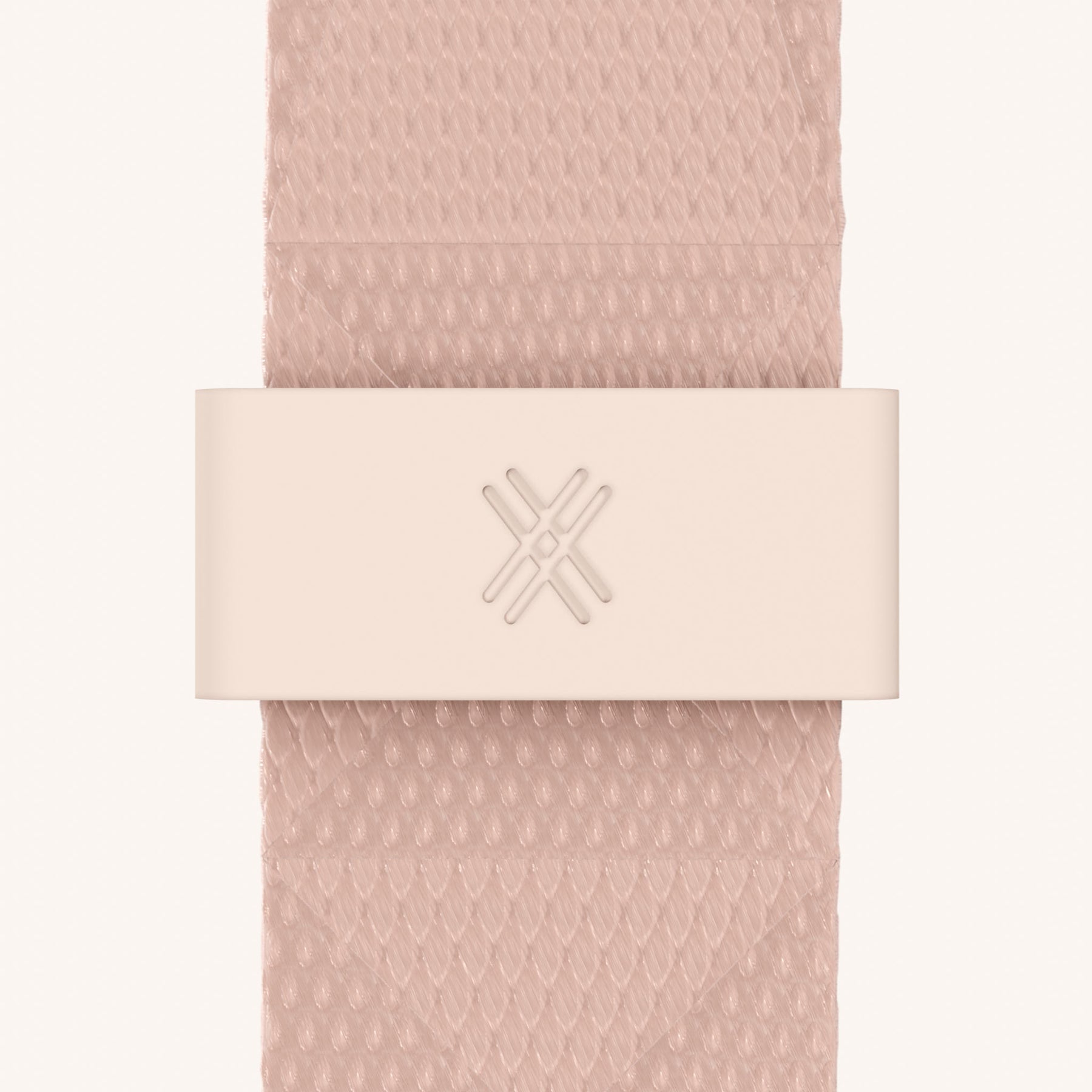Phone Necklace with Lanyard in Clear + Powder Pink
