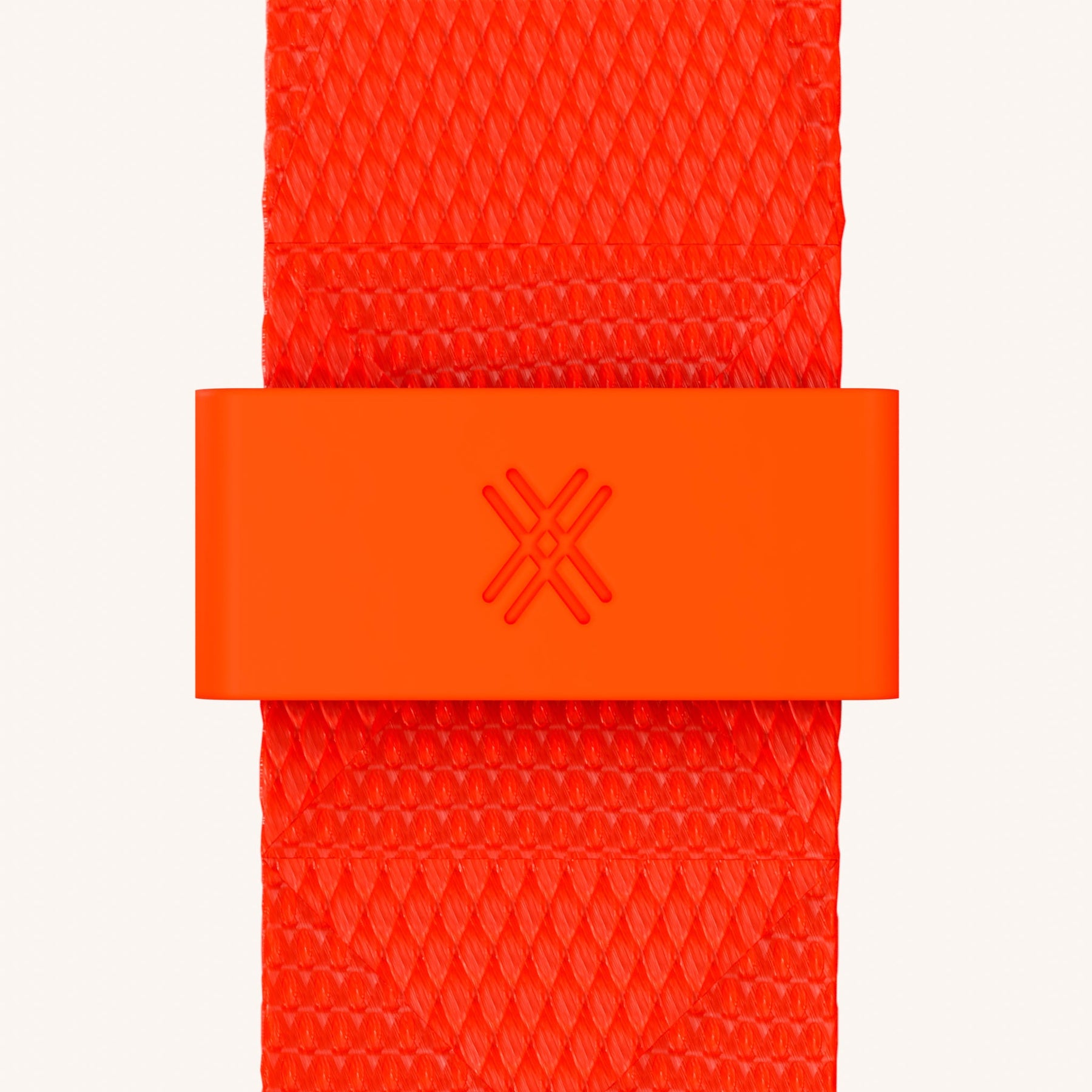 Cordon de téléphone avec lanière en Baby Blue + orange néon
