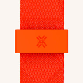 Cordon de téléphone avec lanière en Baby Blue + orange néon