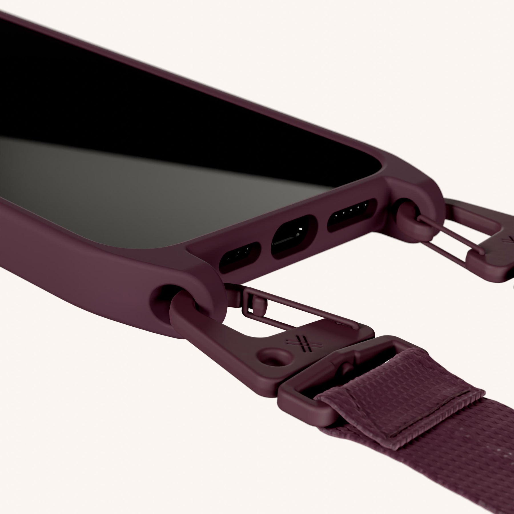 Handykette mit Gurt in Burgundy