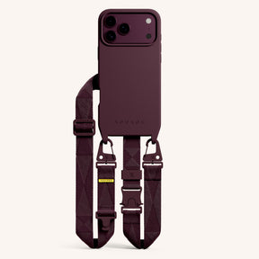 Handykette mit Gurt in Burgundy