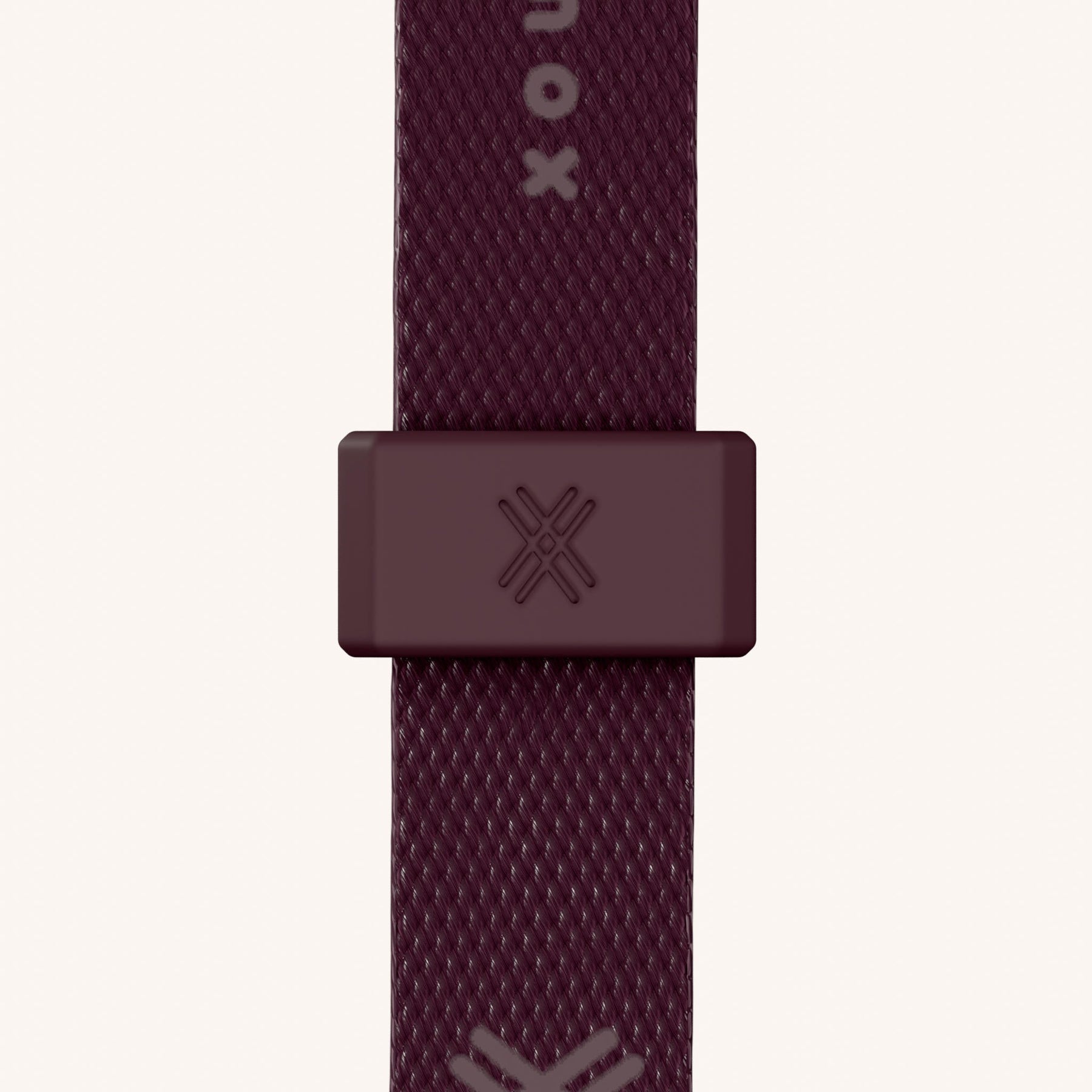 Phone Necklace with Slim Lanyard in Burgundy