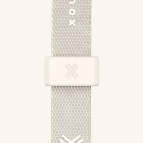 Phone Necklace with Slim Lanyard in Cyber Pink Clear + Chalk