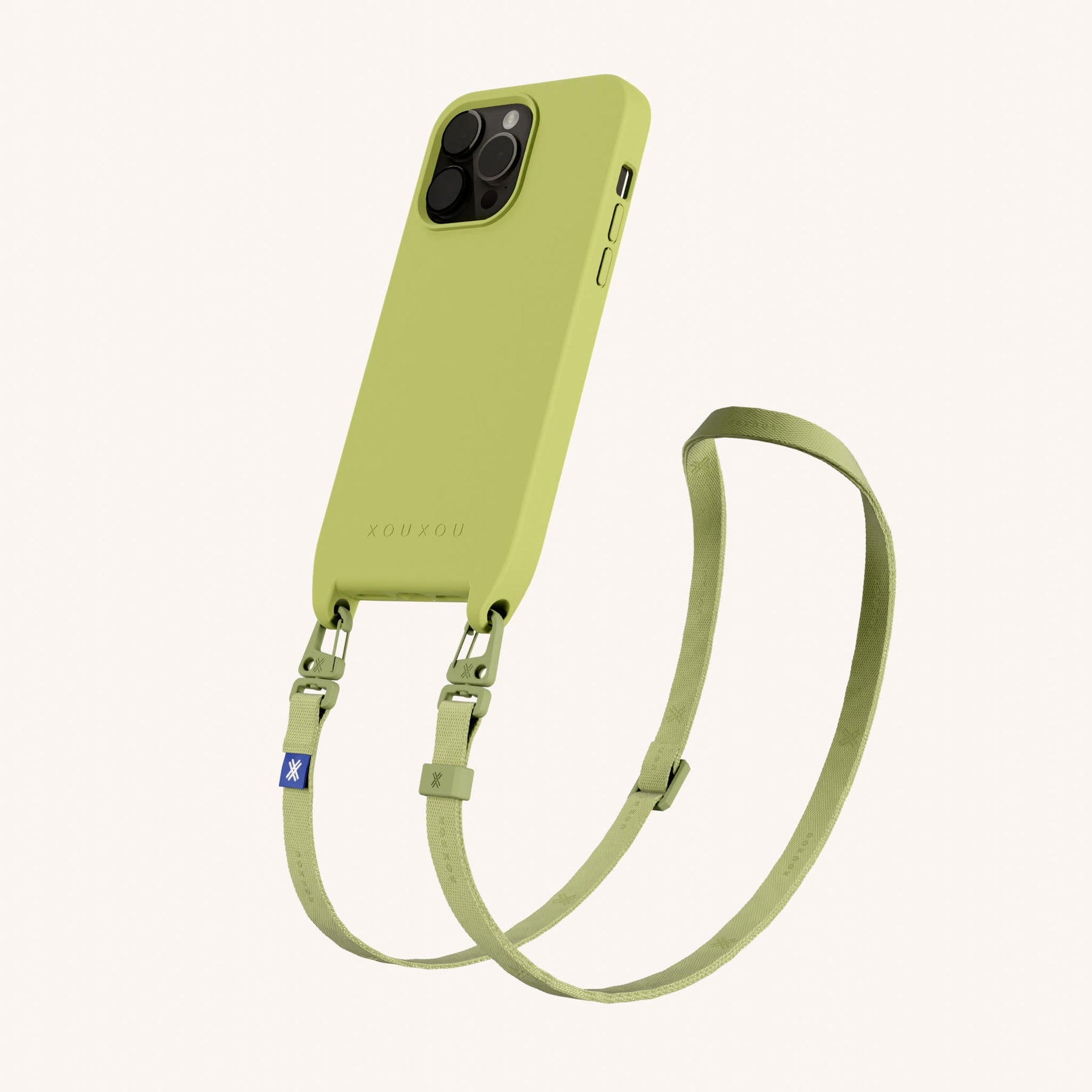 Phone Necklace with Slim Lanyard in Pistachio
