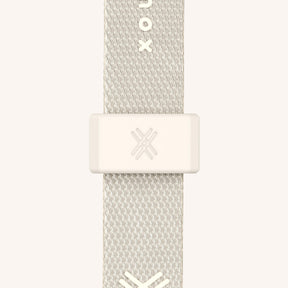 Phone Necklace with Slim Lanyard in Cyber Pink Clear + Chalk