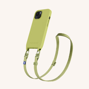 Phone Necklace with Slim Lanyard in Pistachio