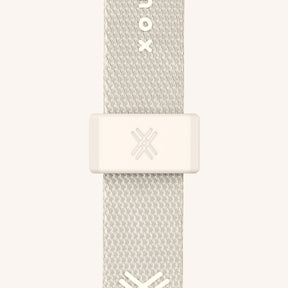Phone Necklace with Slim Lanyard in Cyber Pink Clear + Chalk