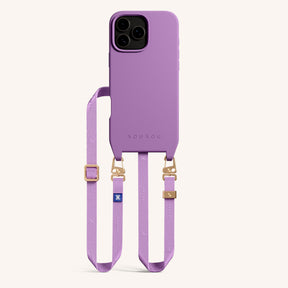Phone Necklace with Slim Lanyard in Lavender