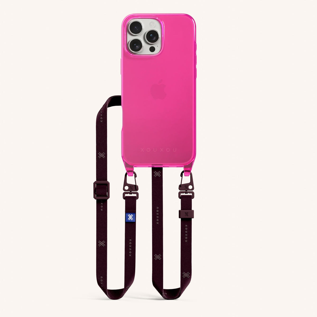 Phone Necklace with Slim Lanyard for iPhone 16 Pro without MagSafe in Cyber Total View | XOUXOU #phone model_iphone 16 pro