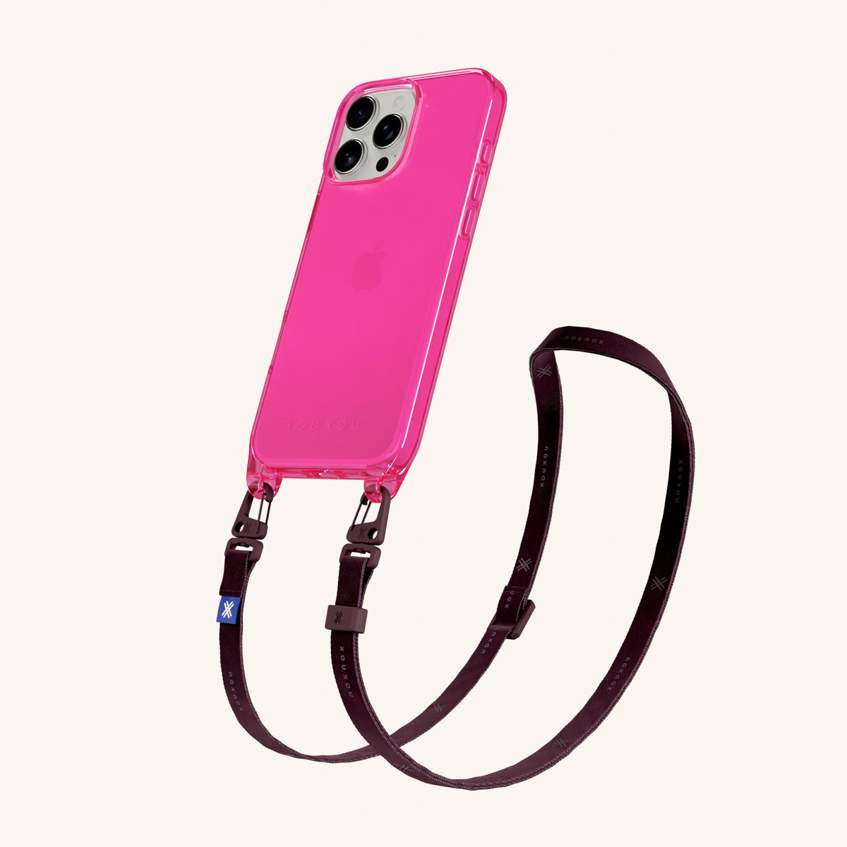 Phone Necklace with Slim Lanyard for iPhone 16 Pro without MagSafe in Cyber Total View | XOUXOU #phone model_iphone 16 pro