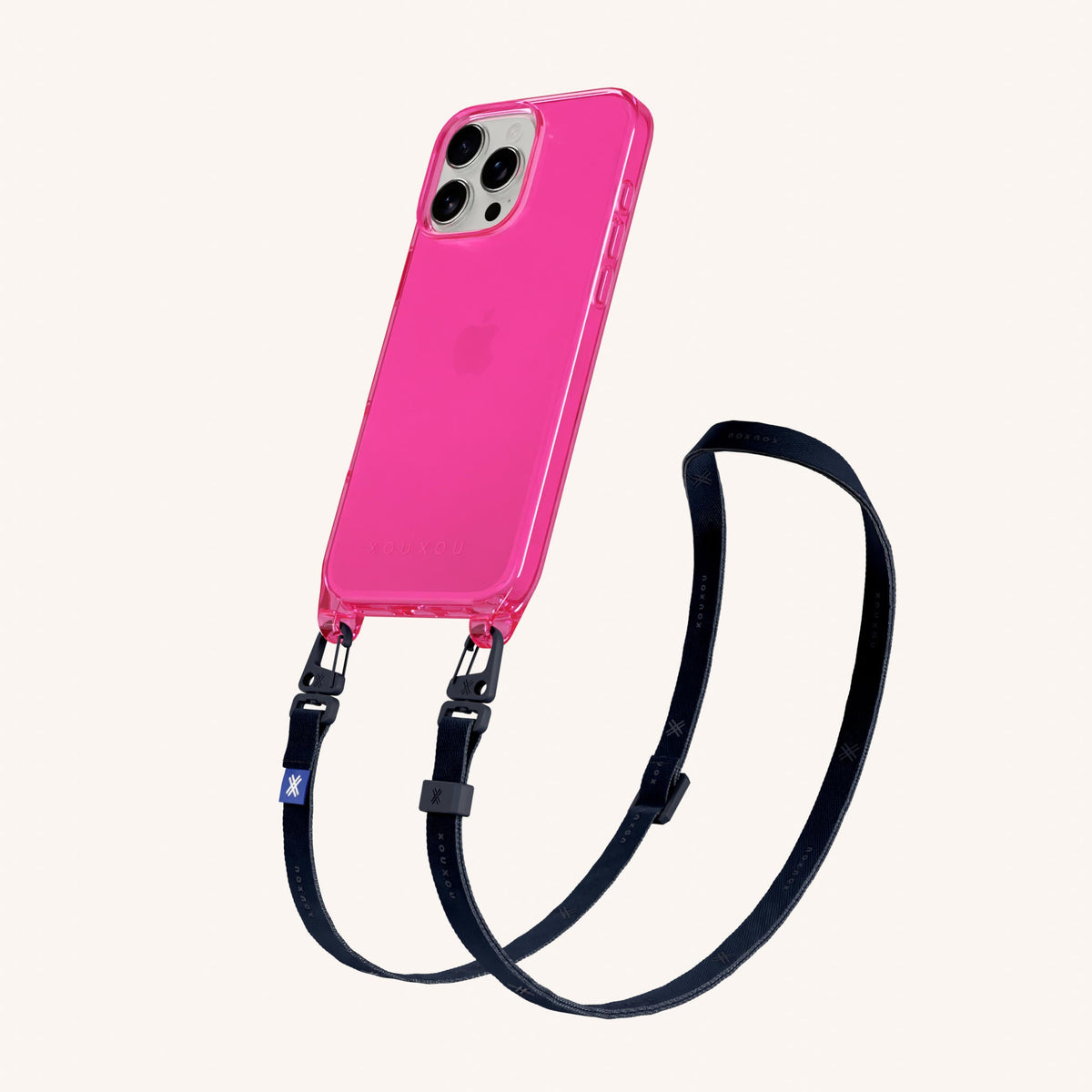 Phone Necklace with Slim Lanyard for iPhone 16 Pro without MagSafe in Cyber Total View | XOUXOU #phone model_iphone 16 pro