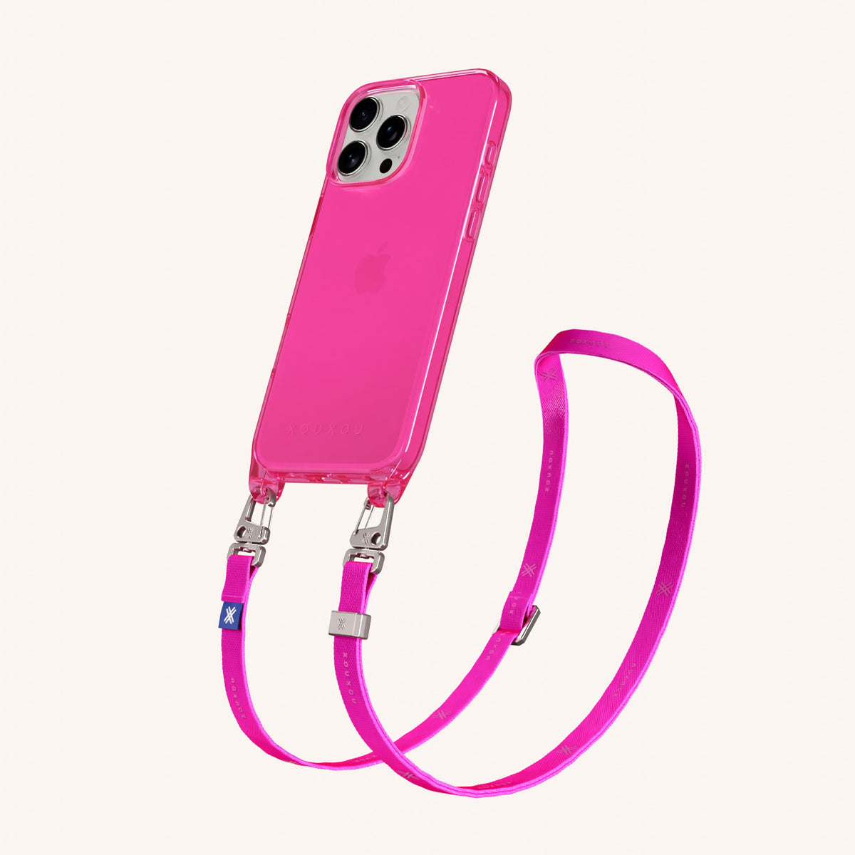 Phone Necklace with Slim Lanyard for iPhone 16 Pro without MagSafe in Cyber Total View | XOUXOU #phone model_iphone 16 pro