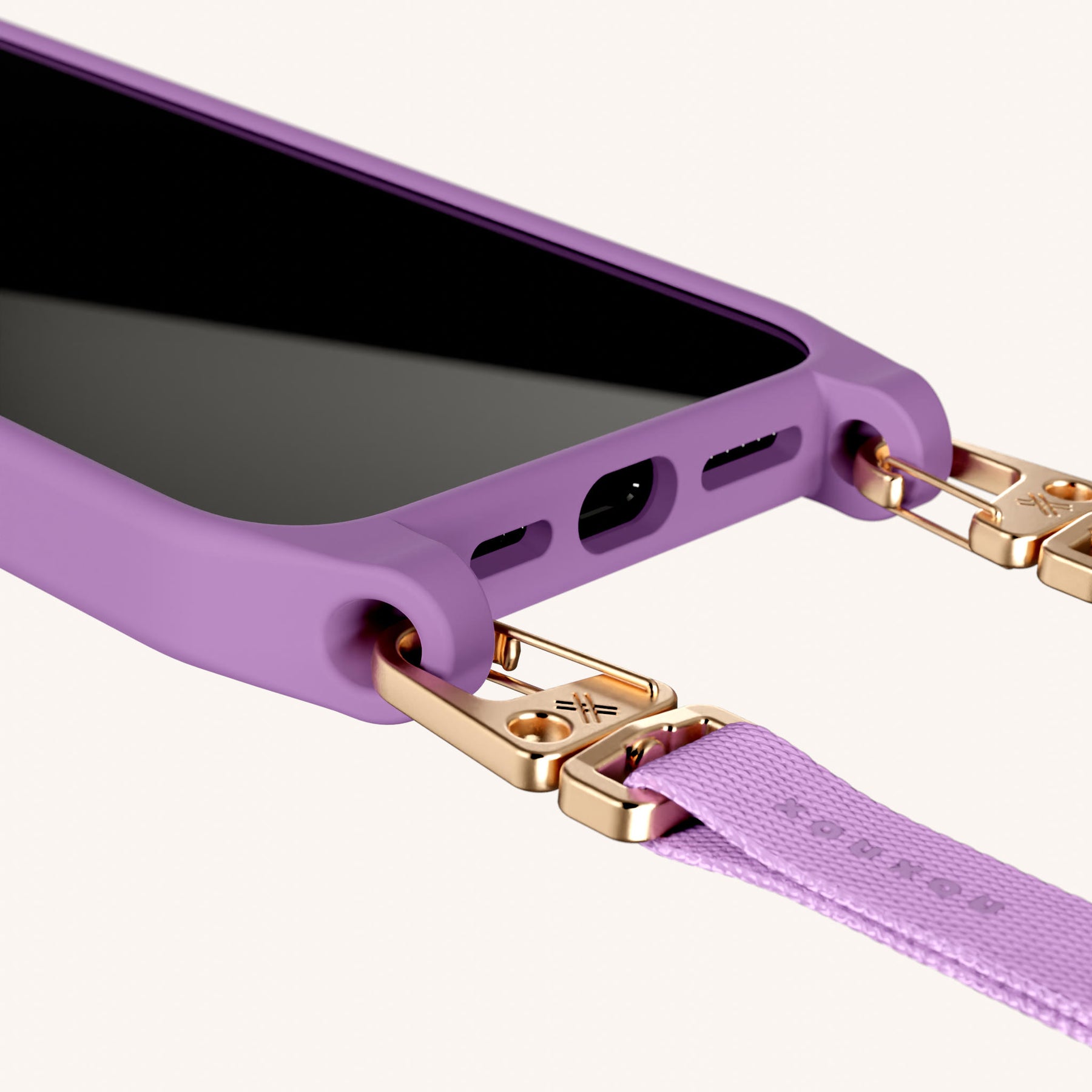 Phone Necklace with Slim Lanyard in Lavender