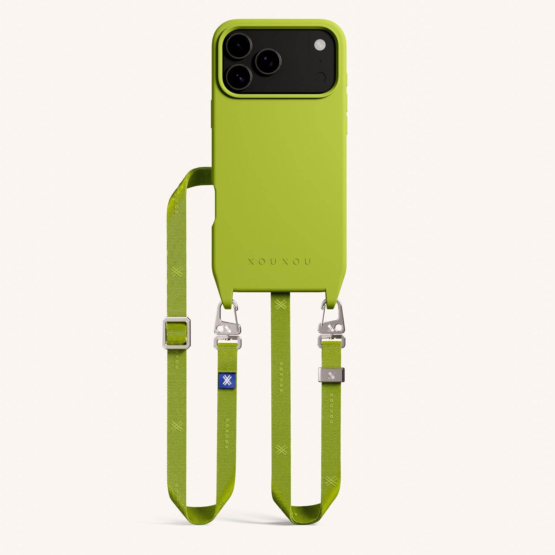 Phone Necklace with Slim Lanyard in Olive