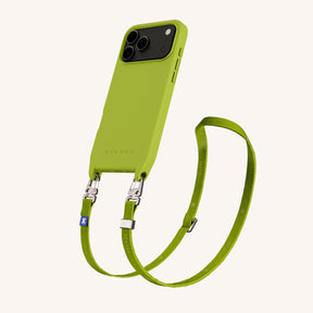Phone Necklace with Slim Lanyard in Olive