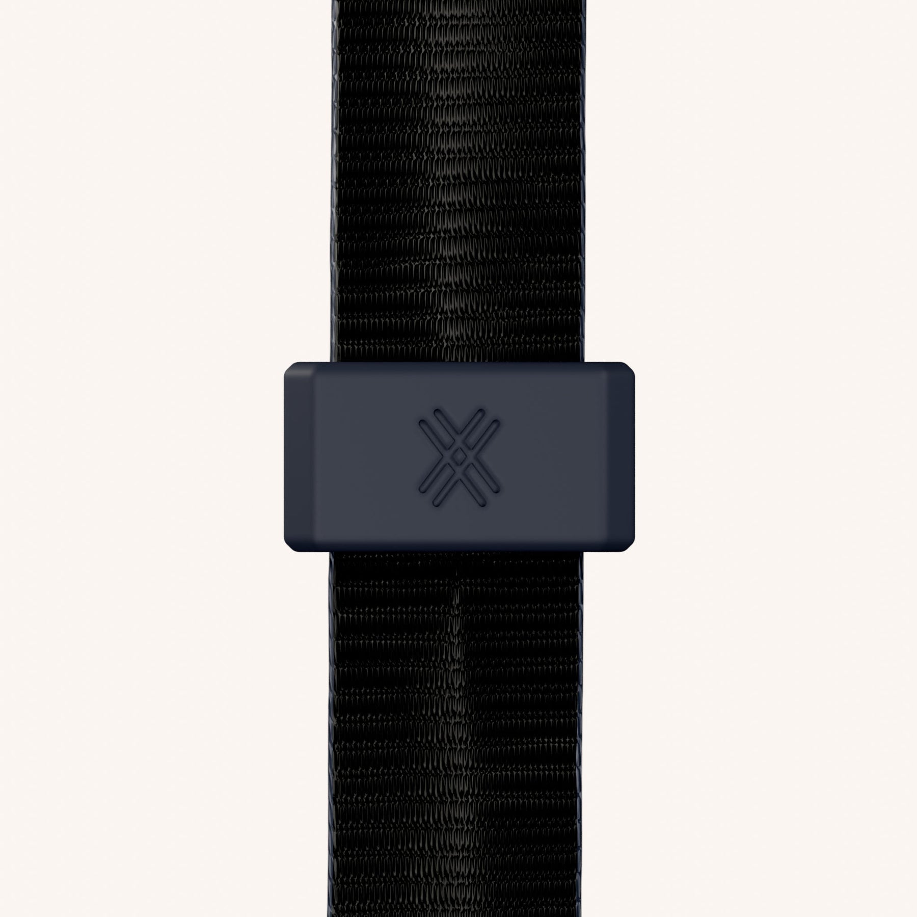 Phone Necklace with Slim Lanyard in Clear + Midnight