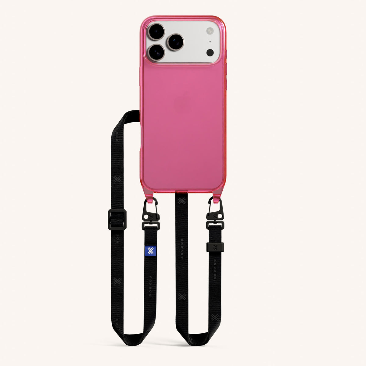 Phone Necklace with Slim Lanyard for iPhone 17 Pro without MagSafe in Cyber Total View | XOUXOU #phone model_iphone 17 pro