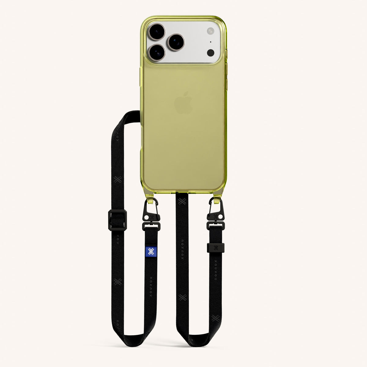 Phone Necklace with Slim Lanyard for iPhone 17 Pro without MagSafe in Sunny Total View | XOUXOU #phone model_iphone 17 pro
