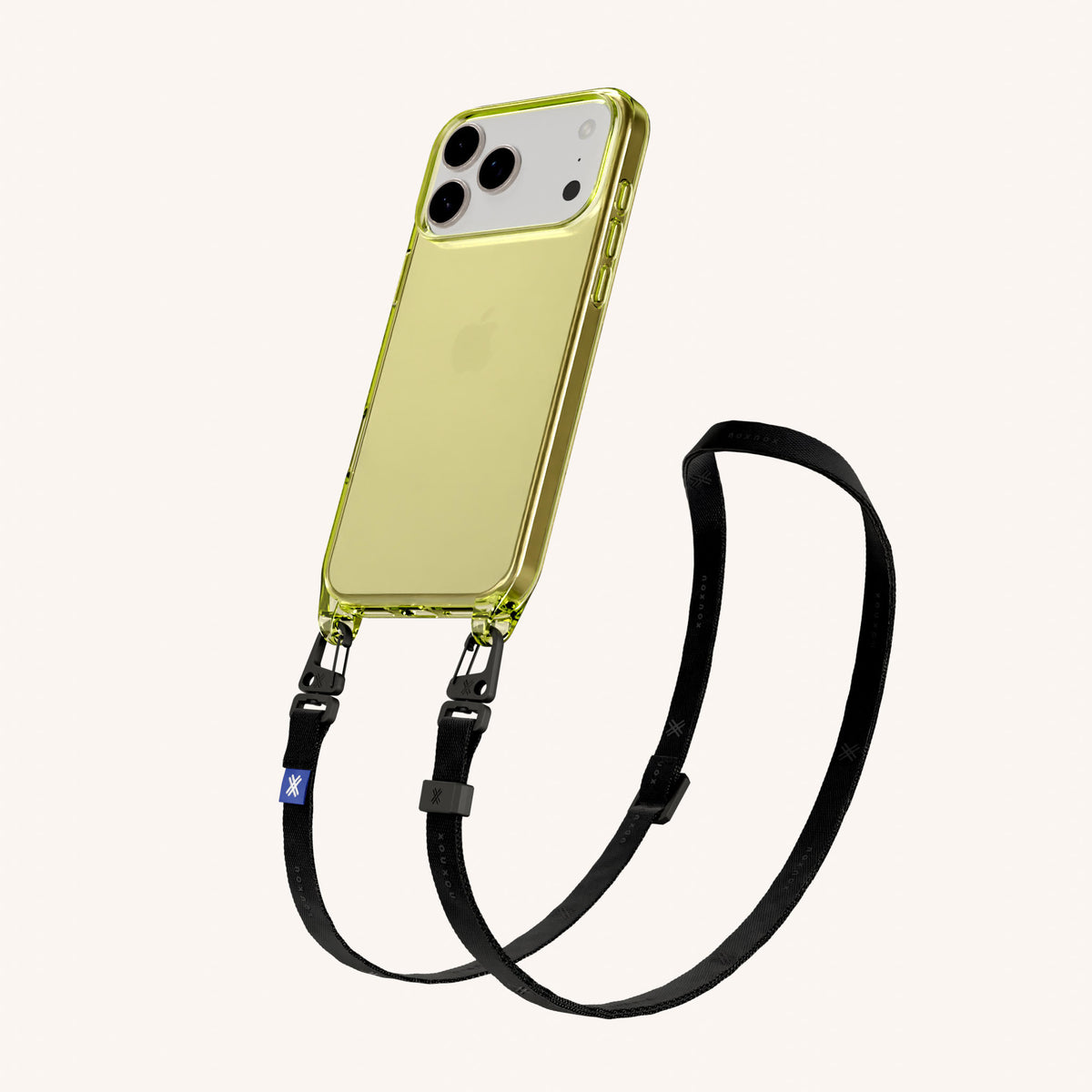 Phone Necklace with Slim Lanyard for iPhone 17 Pro without MagSafe in Sunny Total View | XOUXOU #phone model_iphone 17 pro
