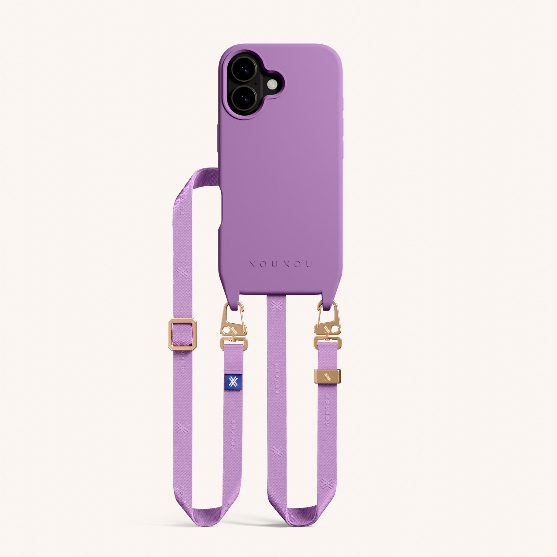 Phone Necklace with Slim Lanyard in Lavender