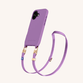 Phone Necklace with Slim Lanyard in Lavender