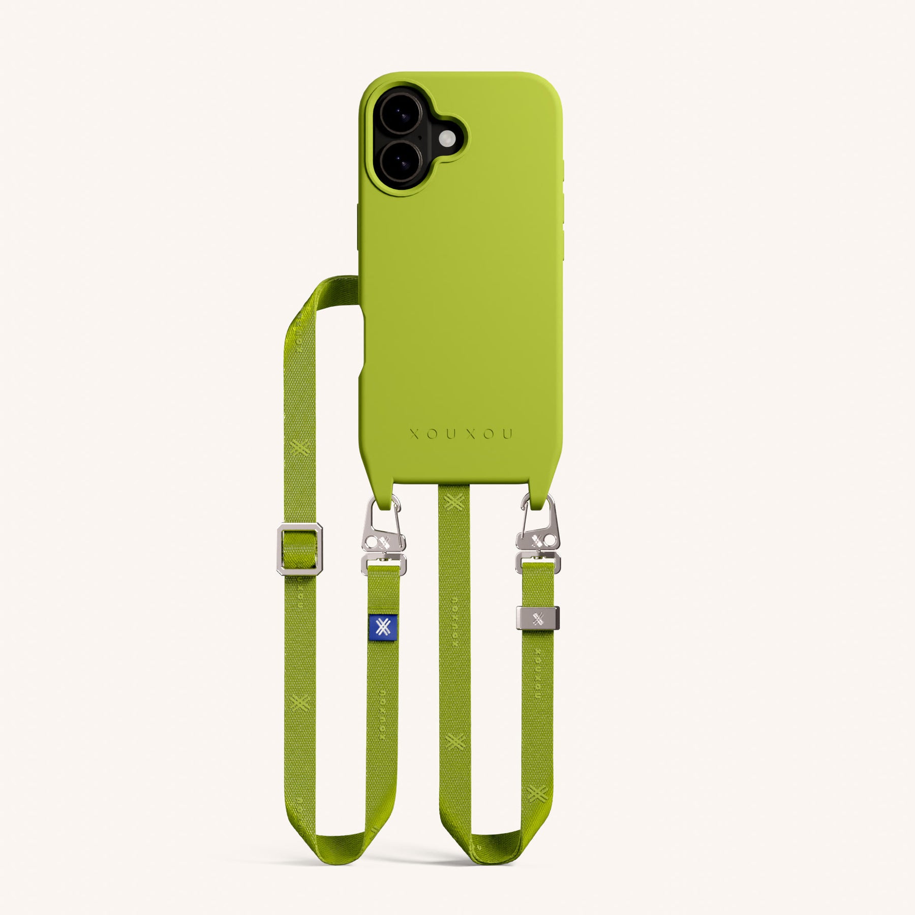Phone Necklace with Slim Lanyard in Olive