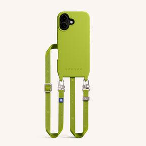 Phone Necklace with Slim Lanyard in Olive