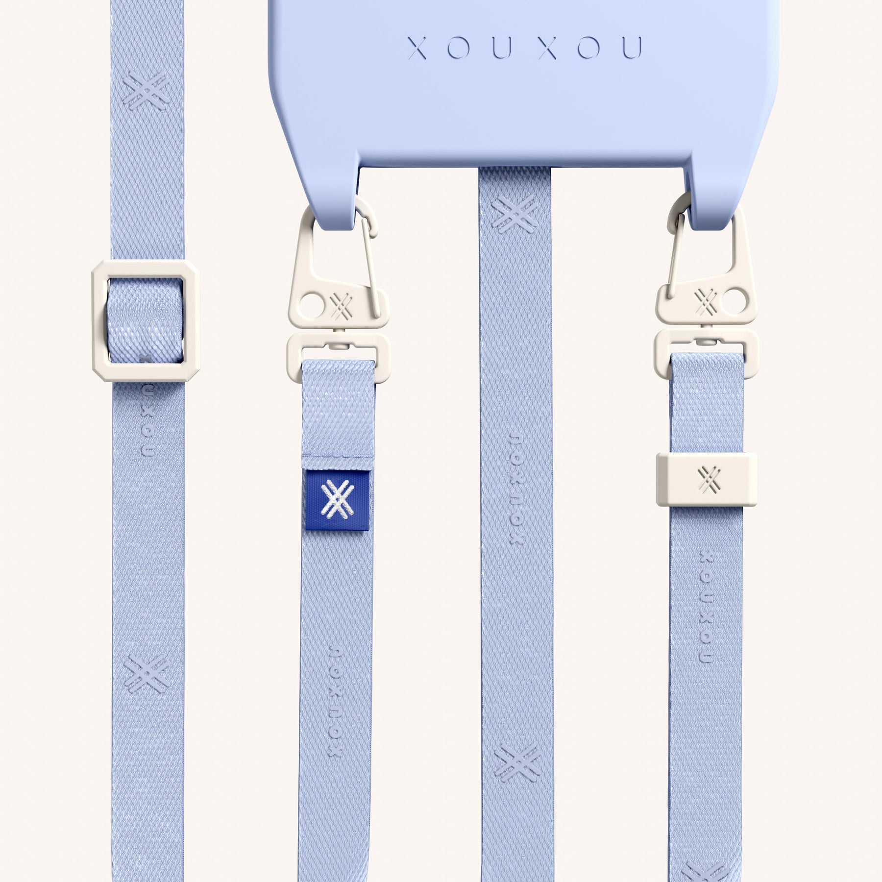 Cordon de téléphone avec fine lanière en Baby Blue