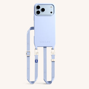 Phone Necklace with Slim Lanyard in Baby Blue