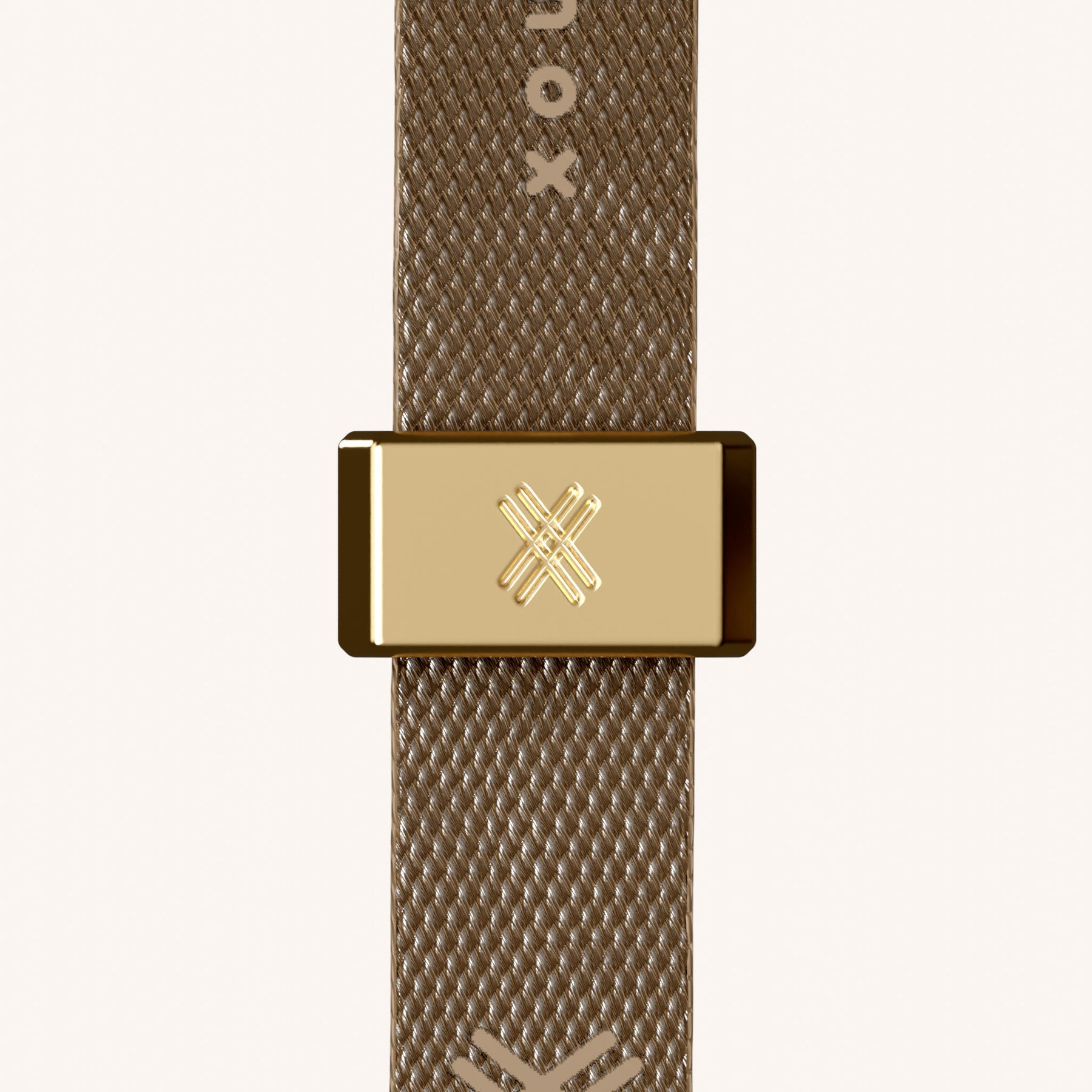 Handykette mit Schmalem Gurt in Taupe