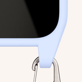 Cordon de téléphone avec fine lanière en Baby Blue