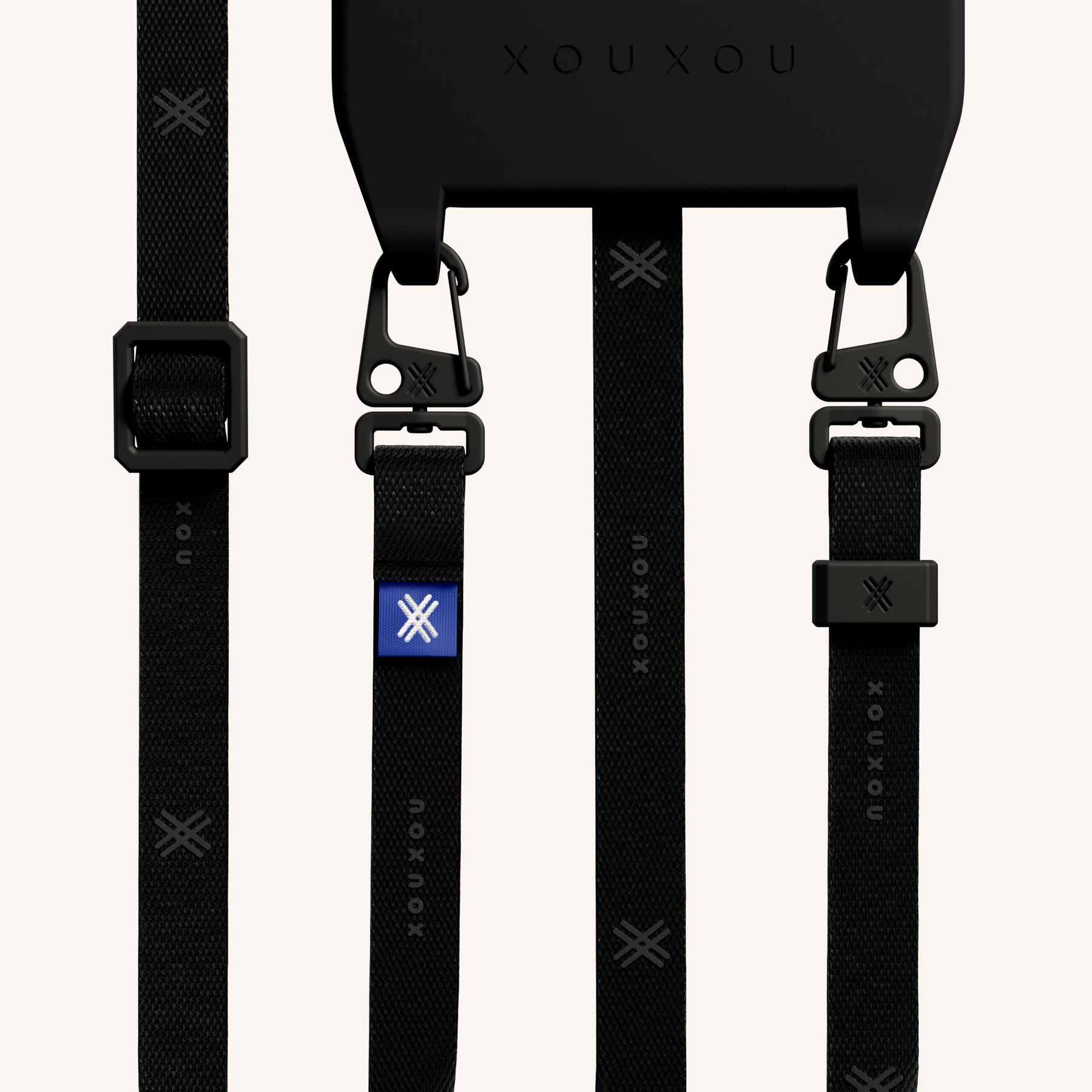 Cordon de téléphone avec fine lanière en Black