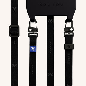 Cordon de téléphone avec fine lanière en Black