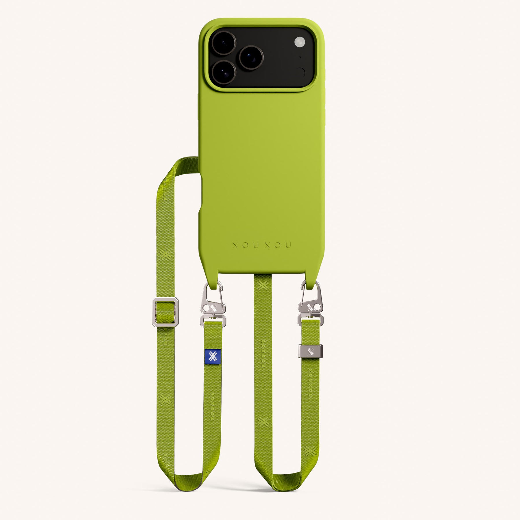 Handykette mit Schmalem Gurt in Olive