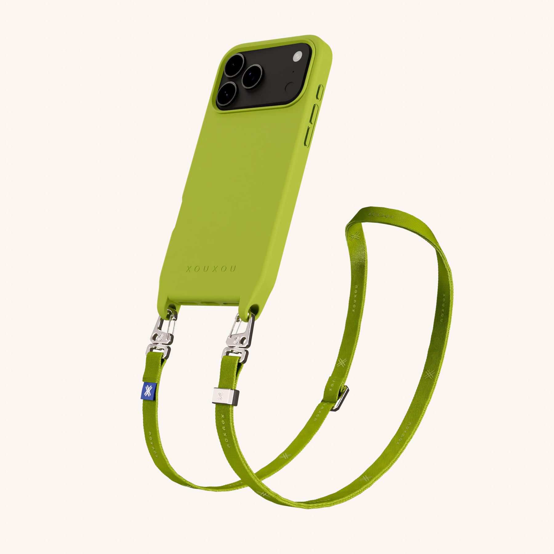 Handykette mit Schmalem Gurt in Olive