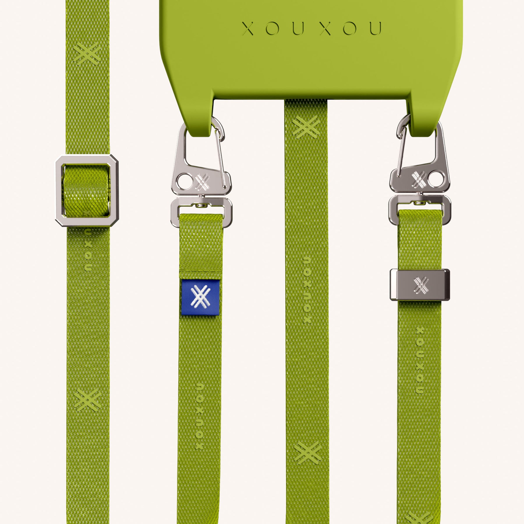 Handykette mit Schmalem Gurt in Olive