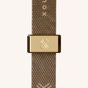 Handykette mit Schmalem Gurt in Taupe