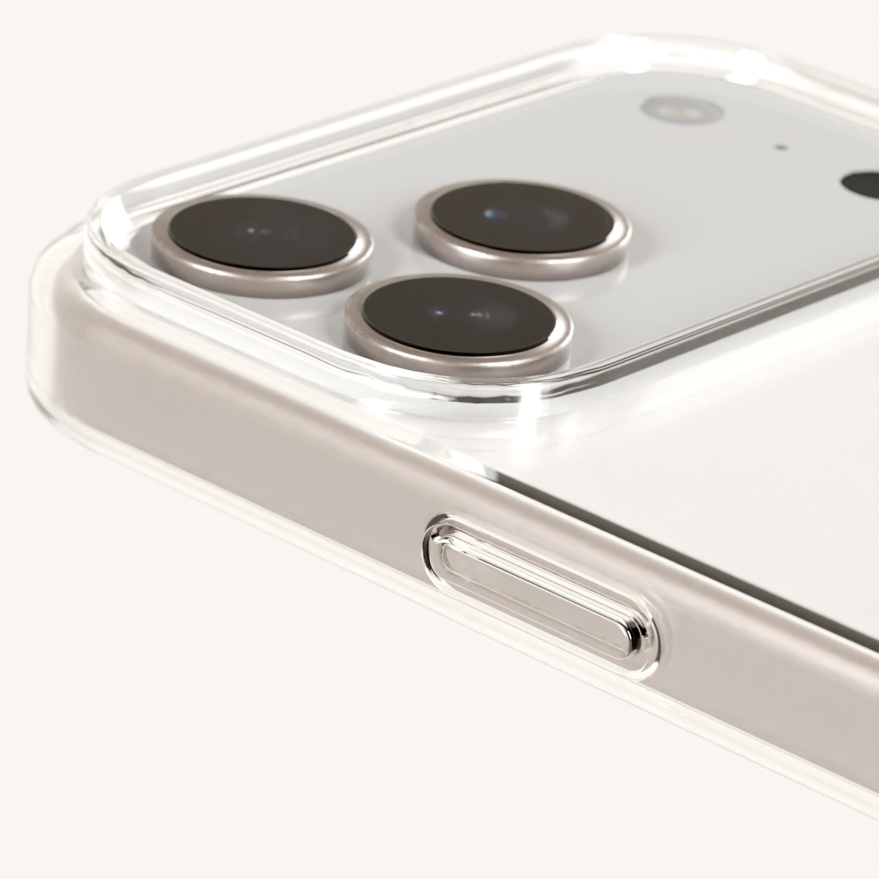 Cordon de téléphone avec fine lanière en transparent + Baby Blue