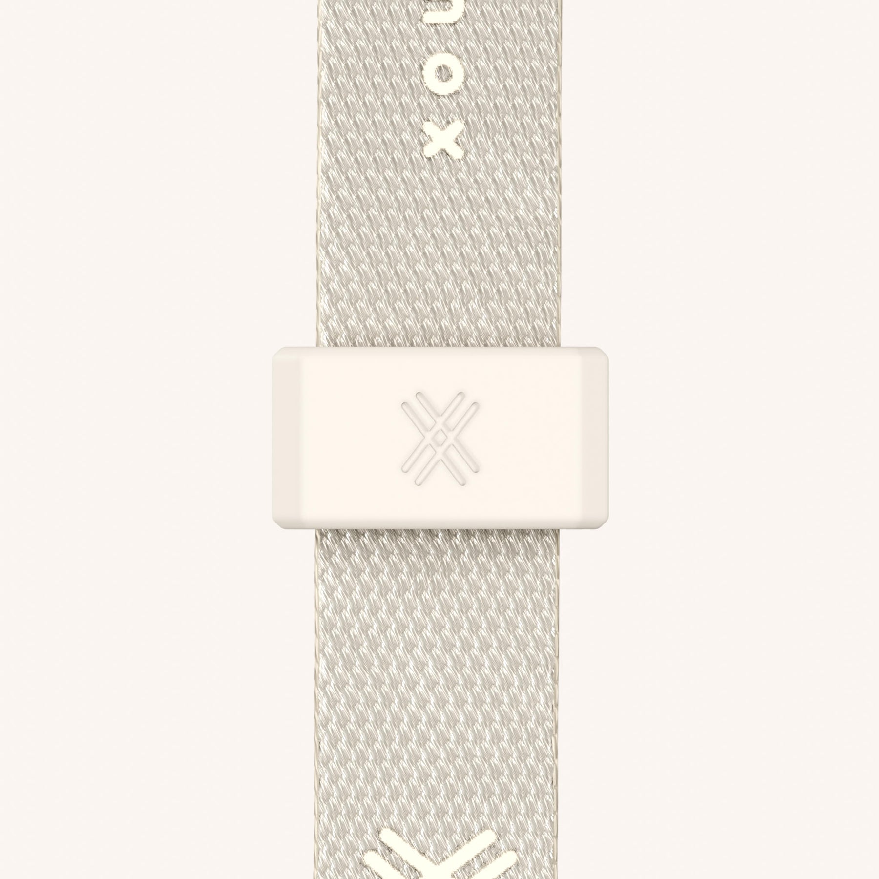 Handykette mit Schmalem Gurt in Clear + Chalk