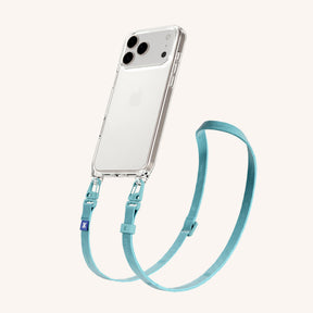 Handykette mit Schmalem Gurt in Transparent + Pool