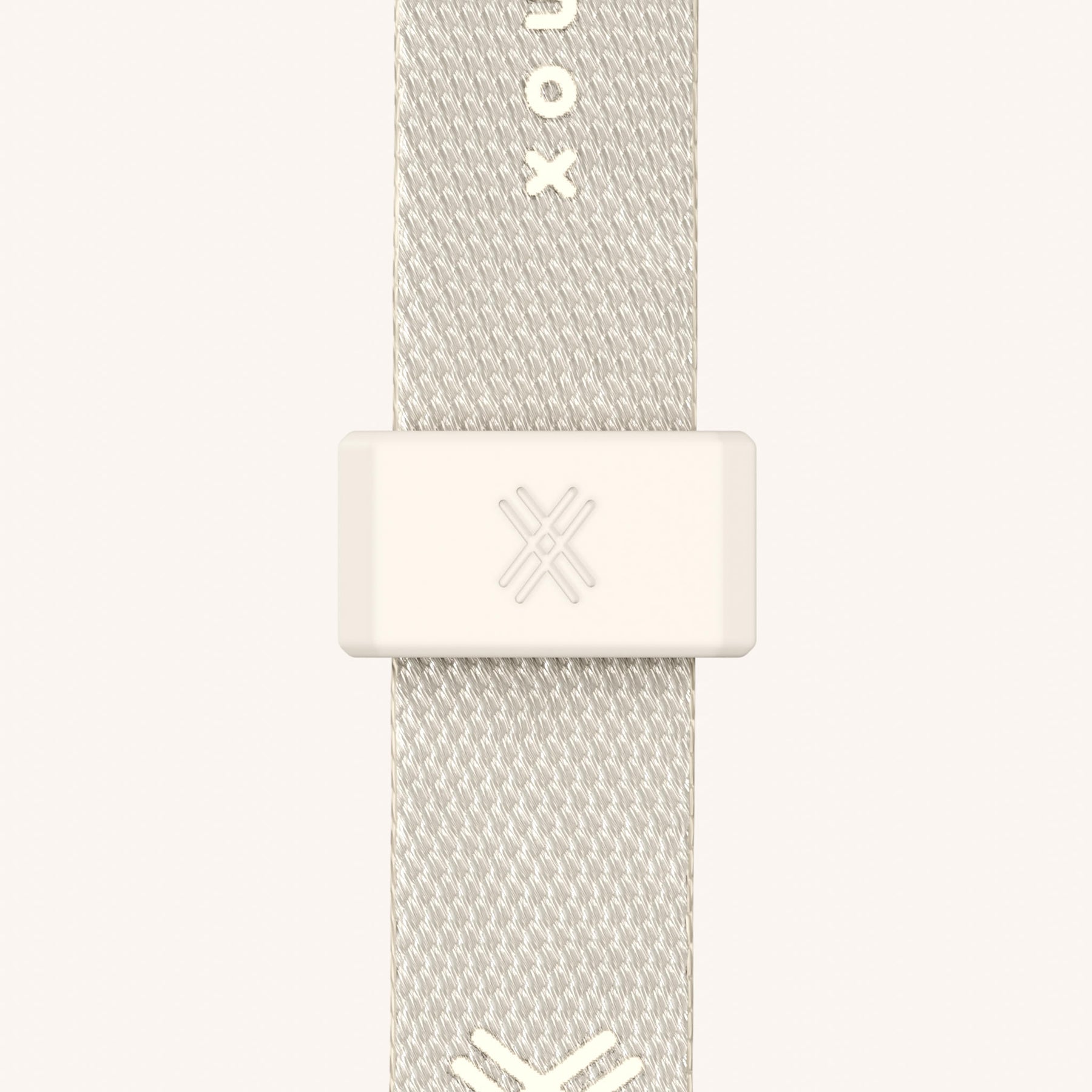 Handykette mit Schmalem Gurt in Cyber Pink Clear + Chalk